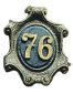 House Number Plaque, Abbildung Farbe: Schwarz, Gold Patina