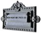 Vintage Mail Slot Plate, Abbildung Mit individueller Beschriftung der Einwurfklappe. Lackierung Anthrazit (RAL 7016)