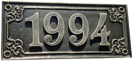 Wall Sign with Year Number Art.-Nr.511LJ