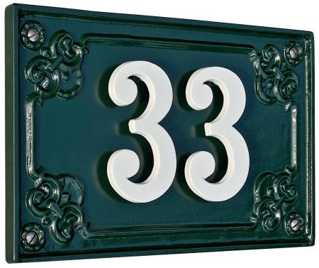 House Number Sign with Floating Cast Numbers | Item No. 511Z
