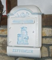 Klassischer Wandbriefkasten mit Zeitungsrolle ⎮ Art.-Nr.:1513