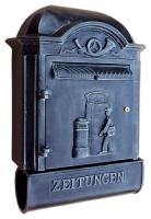 Klassischer Wandbriefkasten mit Zeitungsrolle ⎮ Art.-Nr.:1513