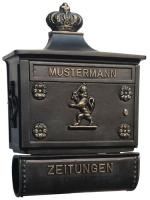 Wandbriefkasten mit Zeitungsrolle ⎮ Art.-Nr.:1519 A