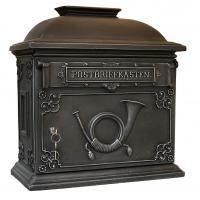 Wandbriefkasten mit Posthorn ⎮ Art.-Nr.:1524 AOK