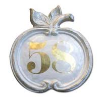 Hausnummernschild in Apfelform ⎮ Art.-Nr.:399-1