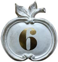 Hausnummernschild in Apfelform ⎮ Art.-Nr.:399-1