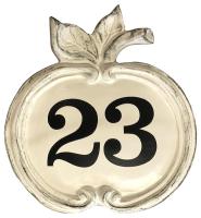 Hausnummernschild in Apfelform ⎮ Art.-Nr.:399-1
