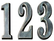 Schmale Hausnummernzahl ⎮ Art.-Nr.:40301