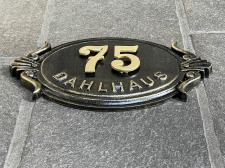 House number plate with street name or family name ⎮ Art.-Nr.:403S
