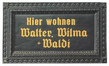 Klassische Wandplatte für Beschriftungen ⎮ Art.-Nr.:450