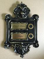 Klassische 2-Parteien Klingelplatte ⎮ Art.-Nr.:453