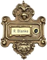 Klingelschild aus Messing ⎮ Art.-Nr.:458