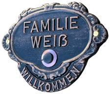 Klingelplatte `Willkommen´ ⎮ Art.-Nr.:465