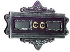 Antikes Klingelschild für ein Zweifamilienhaus ⎮ Art.-Nr.:507