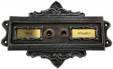 Antikes Klingelschild für ein Zweifamilienhaus ⎮ Art.-Nr.:507