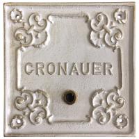 Quadratisches Klingelschild mit einem Klingelknopf ⎮ Art.-Nr.:510-1