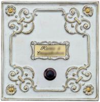 Klingelschild mit Klingelknopf und Rähmchen für ein Namensschild ⎮ Art.-Nr.:510-2