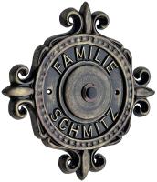 Klingelschild mit erhabenem Namen ⎮ Art.-Nr.:525