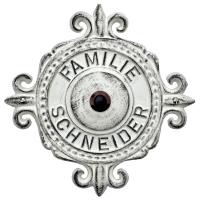 Klingelschild mit erhabenem Namen ⎮ Art.-Nr.:525