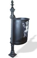 Bollard with Trash Can ⎮ Art.-Nr.:559