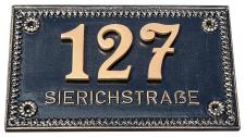 Wall Sign with House Number and Name ⎮ Art.-Nr.:590L