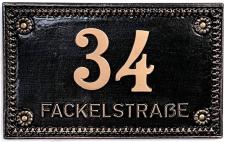 Wall Sign with House Number and Name ⎮ Item No.: 590L