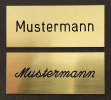 Engraved Brass-Plate ⎮ Art.-Nr.:60
