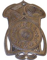 Art nouveau clock plate ⎮ Art.-Nr.:911