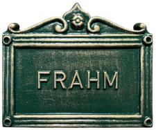 Kleine Gussplatte mit Beschriftung ⎮ Art.-Nr.:933